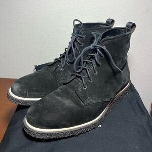 Rag & Bone Elliot Suede Lace Up Boot Black Size 43 Made in Italy